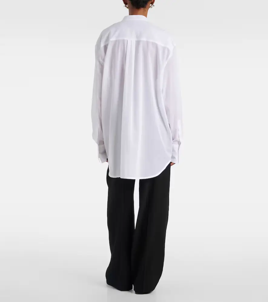 TOTEME Oversized cotton voile shirt | Thumbnail 6