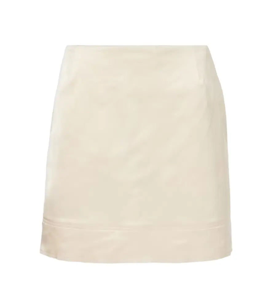 TOTEME Cotton-blend crêpe miniskirt