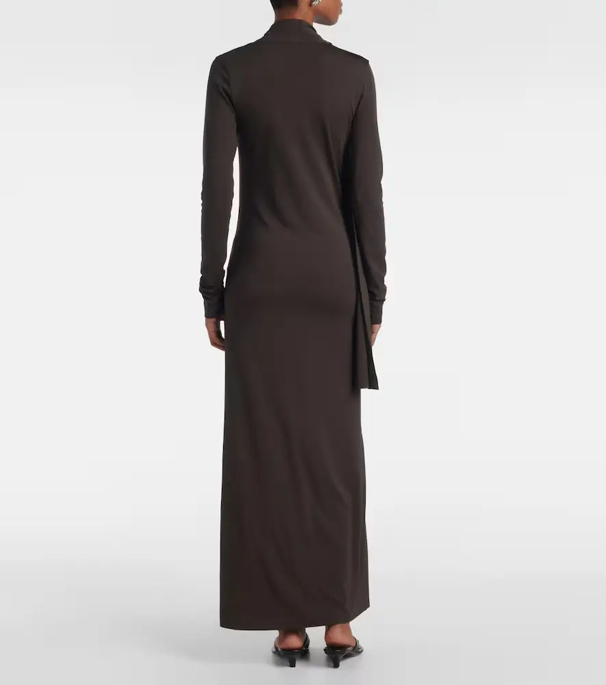 TOTEME Scarf-detail jersey maxi dress | Thumbnail 2
