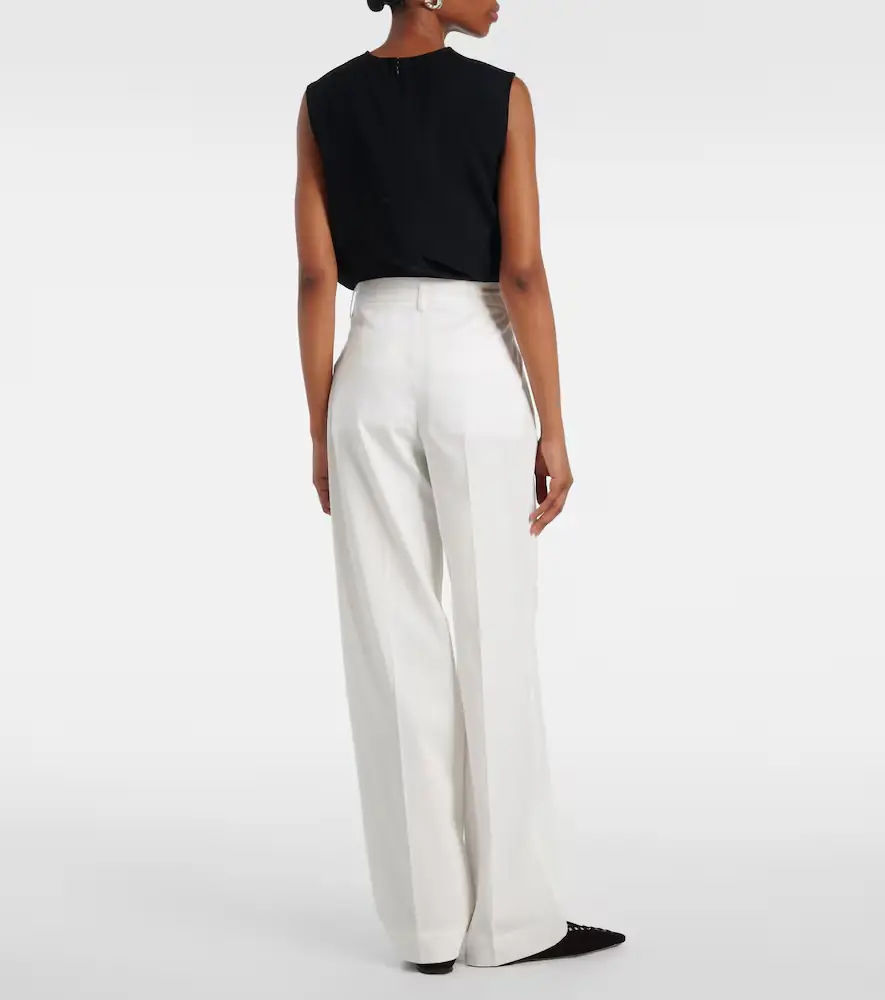 TOTEME High-rise cotton straight pants | Thumbnail 2 TOTEME High-rise cotton straight pants | Thumbnail 2