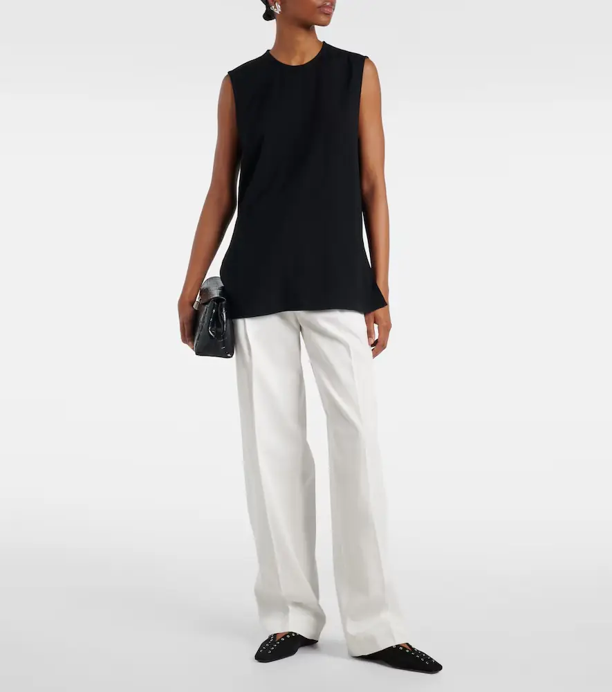 TOTEME High-rise cotton straight pants | Thumbnail 4 TOTEME High-rise cotton straight pants | Thumbnail 4
