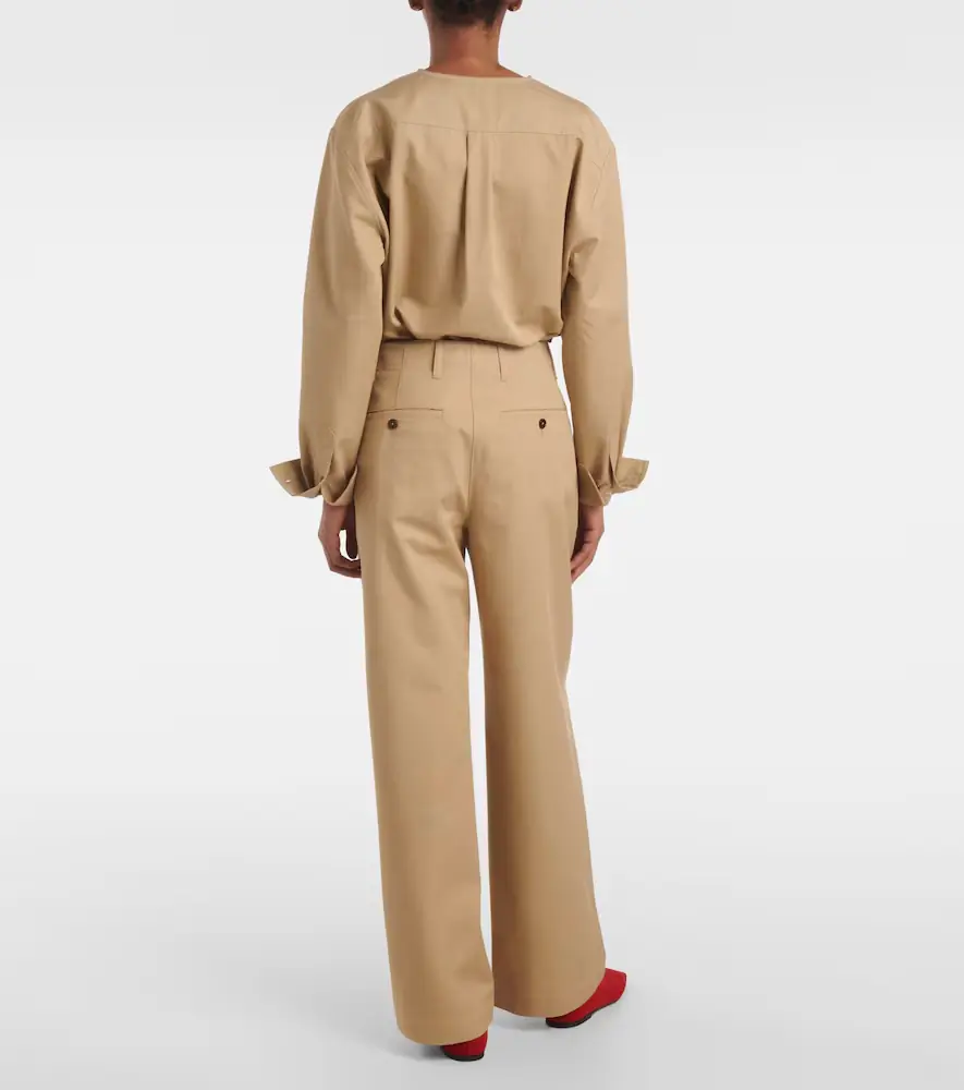 TOTEME Cotton wide-leg pants | Thumbnail 5