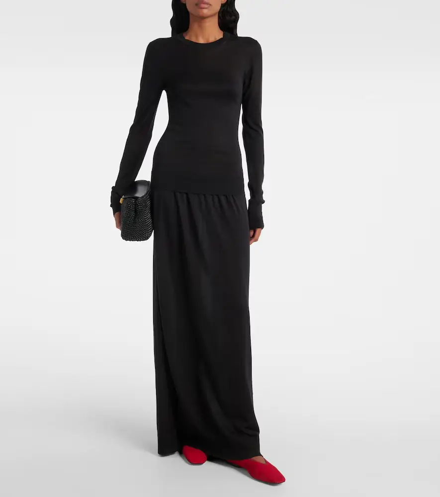 TOTEME Silk-blend maxi dress | Thumbnail 3