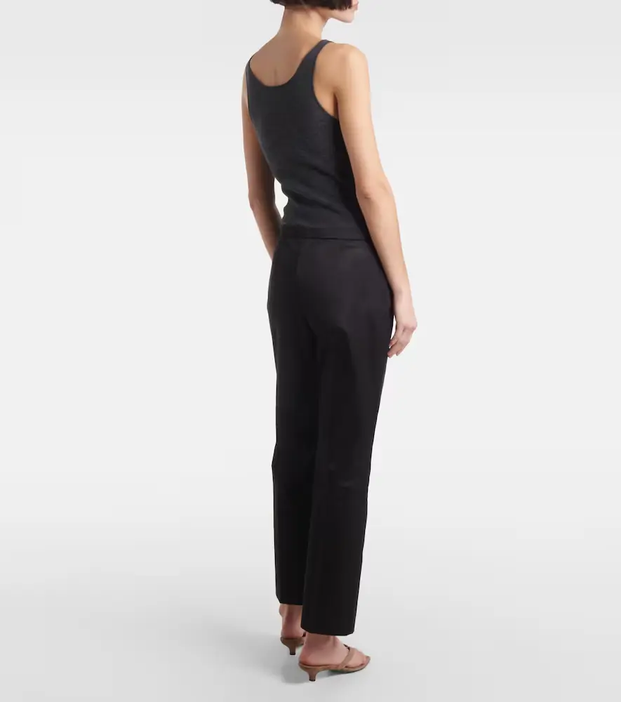 TOTEME Cotton-blend straight pants | Thumbnail 2 TOTEME Cotton-blend straight pants | Thumbnail 2