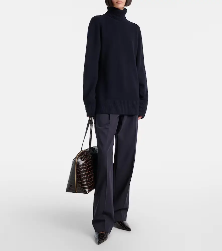 TOTEME High-rise cotton straight pants | Thumbnail 3 TOTEME High-rise cotton straight pants | Thumbnail 3