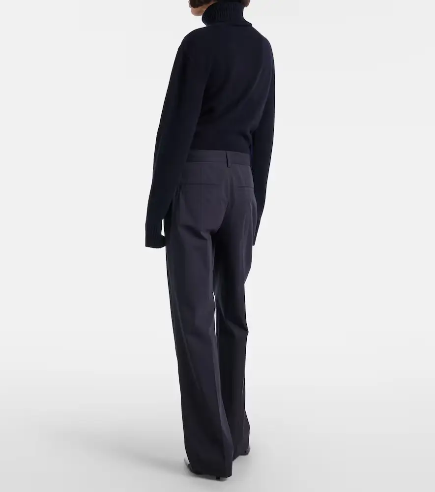TOTEME High-rise cotton straight pants | Thumbnail 4 TOTEME High-rise cotton straight pants | Thumbnail 4