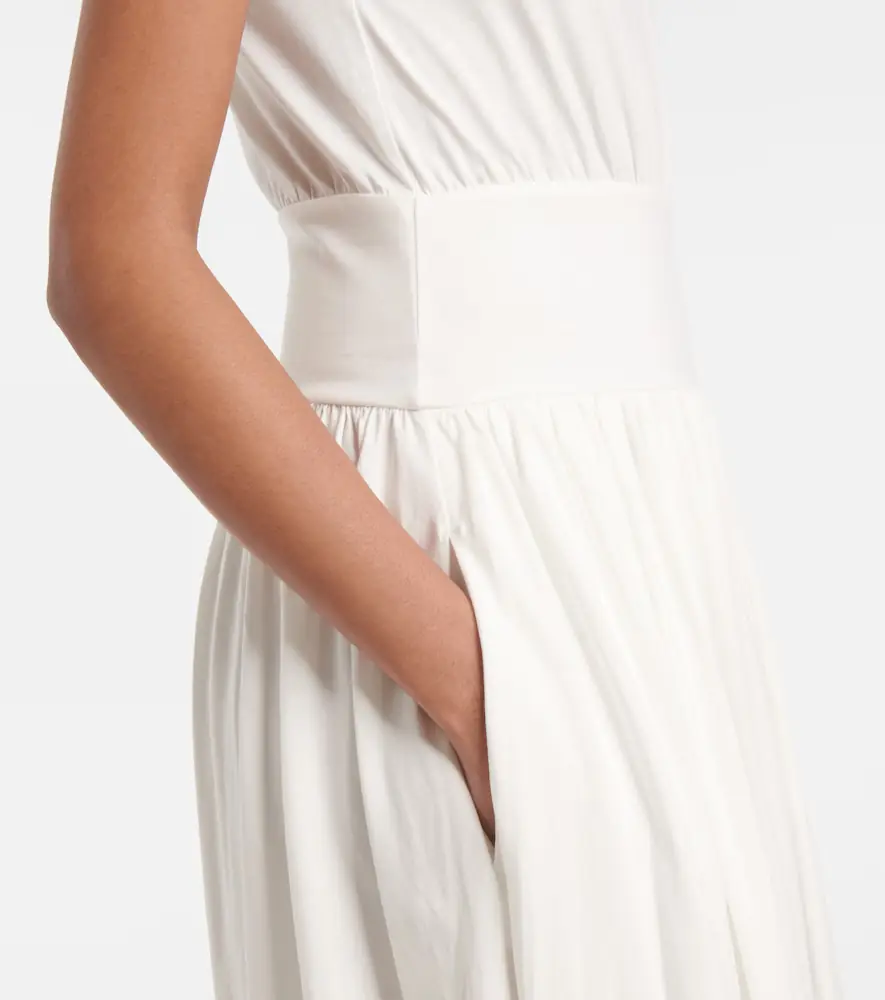 TOTEME Cotton jersey midi dress | Thumbnail 4