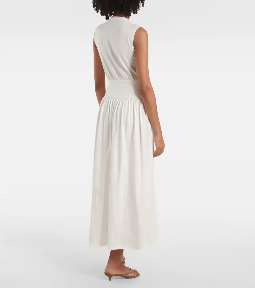 TOTEME Cotton jersey midi dress | Thumbnail 5
