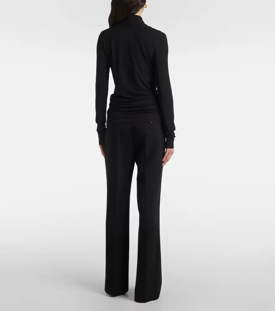 TOTEME Draped jersey top | Thumbnail 4 TOTEME Draped jersey top | Thumbnail 4