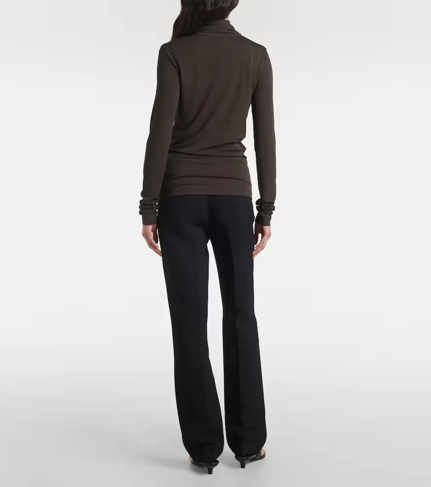 TOTEME Draped jersey top | Thumbnail 2 TOTEME Draped jersey top | Thumbnail 2