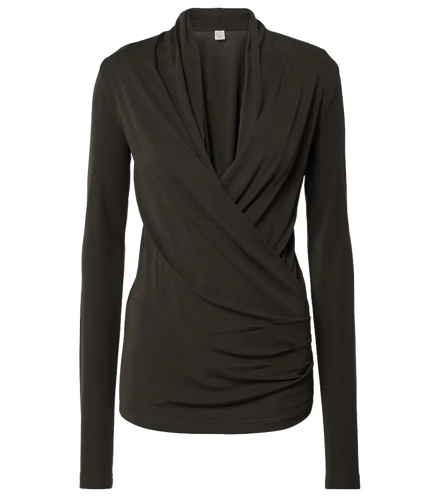 TOTEME Draped jersey top