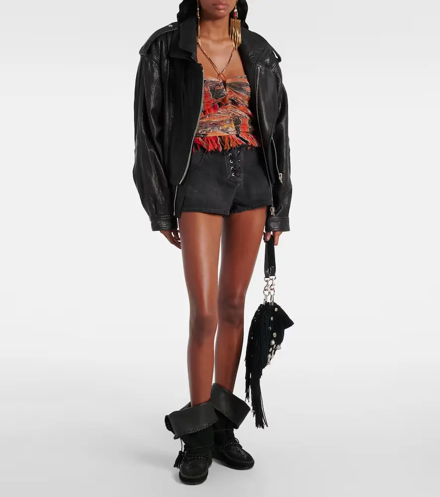 Isabel Marant Delma faded denim shorts | Thumbnail 4 Isabel Marant Delma faded denim shorts | Thumbnail 4