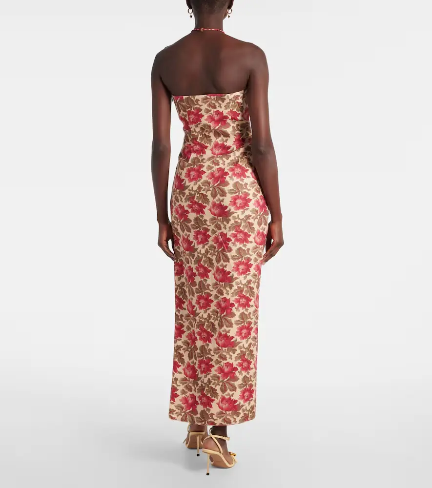 Posse Rosalie floral linen bustier dress | Thumbnail 5