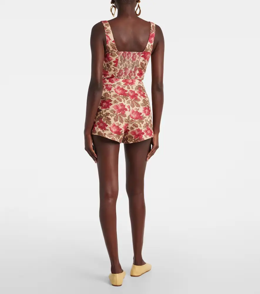 Posse Rosalie floral linen shorts | Thumbnail 3