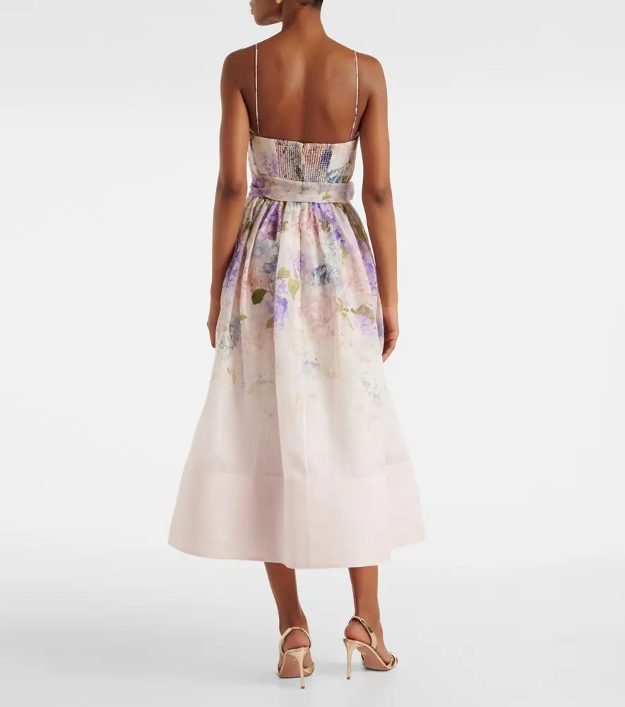 Zimmermann Dawning floral silk and linen corset dress | Thumbnail 4 Zimmermann Dawning floral silk and linen corset dress | Thumbnail 4
