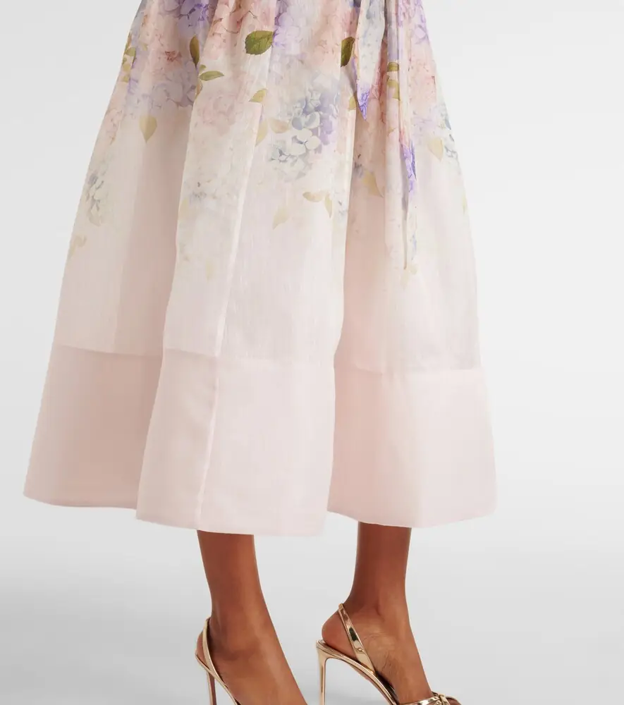 Zimmermann Dawning floral silk and linen corset dress | Thumbnail 5 Zimmermann Dawning floral silk and linen corset dress | Thumbnail 5