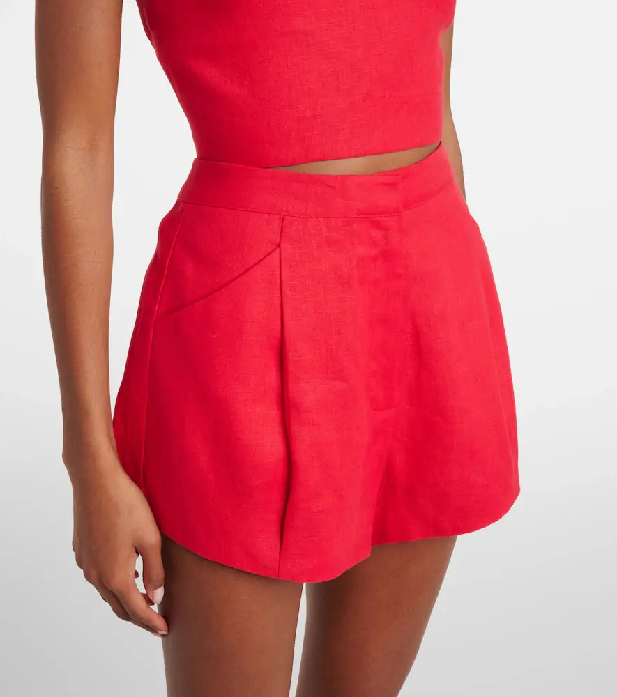 Posse Rosalie high-rise linen shorts | Thumbnail 4 Posse Rosalie high-rise linen shorts | Thumbnail 4