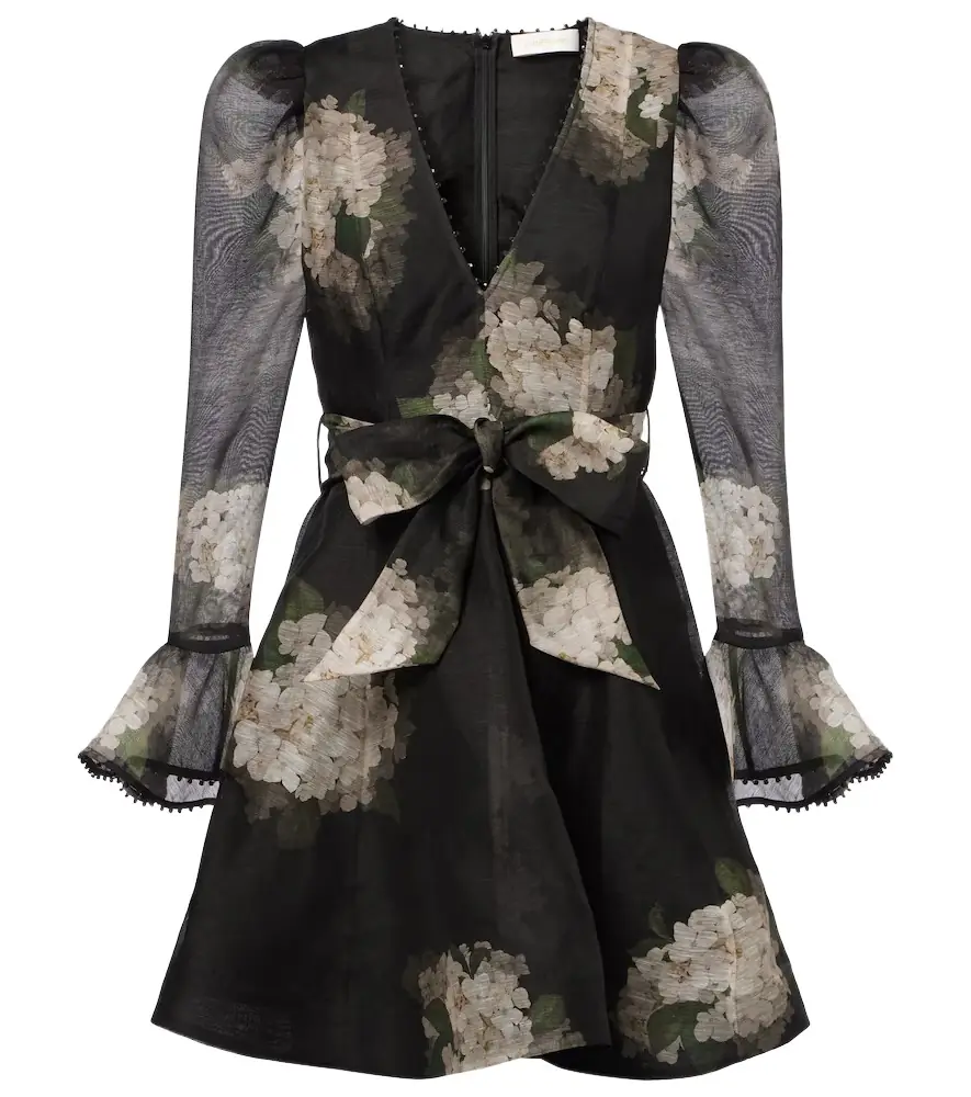 Zimmermann Balance floral linen and silk minidress | Image 1 Zimmermann Balance floral linen and silk minidress | Image 1