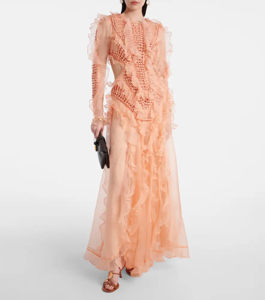 Zimmermann Balance ruffled silk organza maxi dress | Thumbnail 2