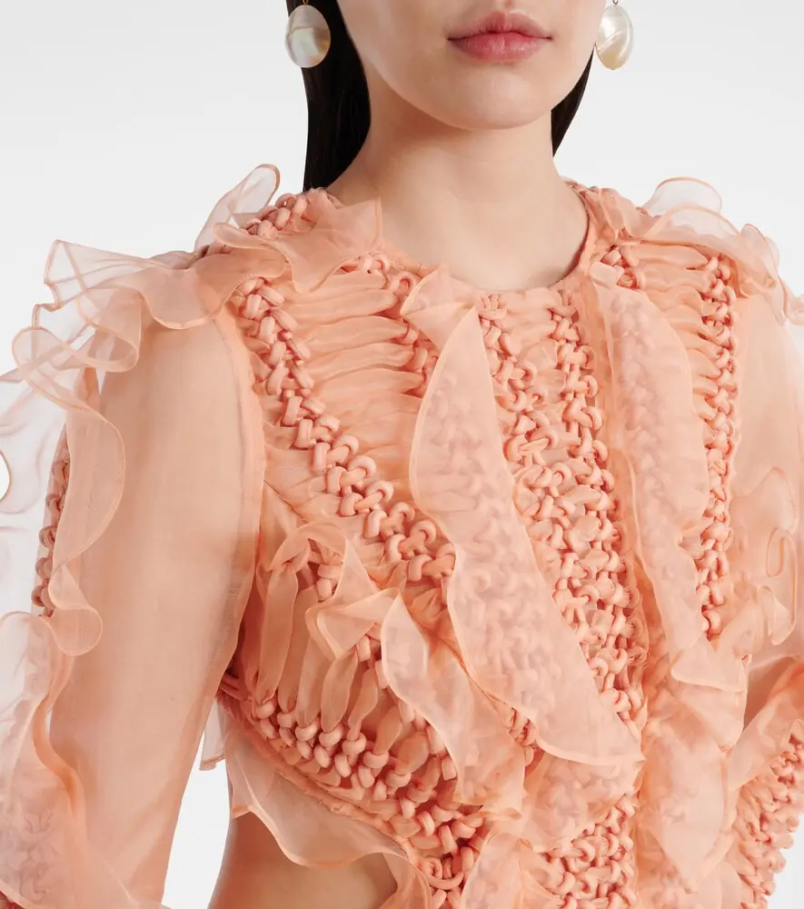 Zimmermann Balance ruffled silk organza maxi dress | Thumbnail 5