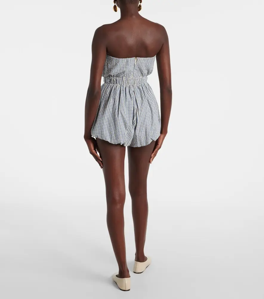 Posse Aurelia gingham cotton shorts | Thumbnail 4