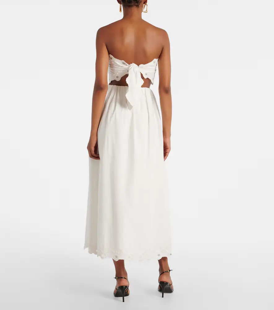 Posse Antoinette embroidered cotton maxi skirt | Thumbnail 5