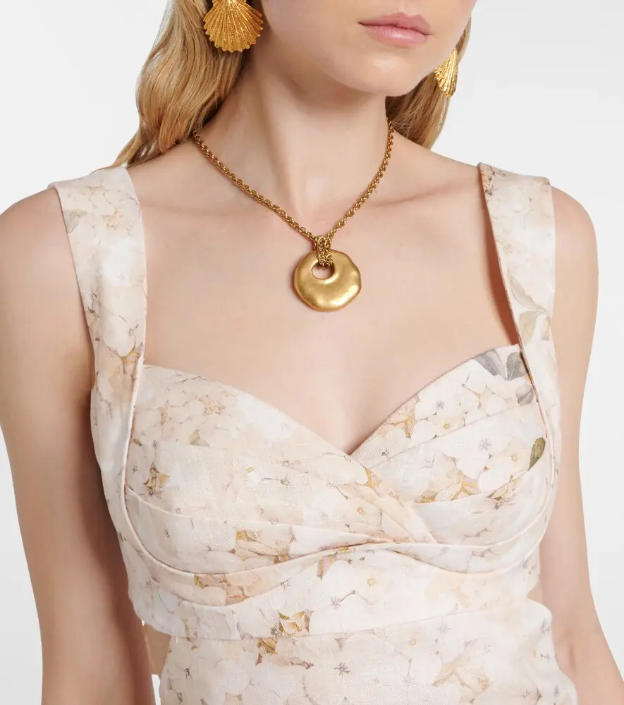 Zimmermann Balance floral linen midi dress | Thumbnail 2