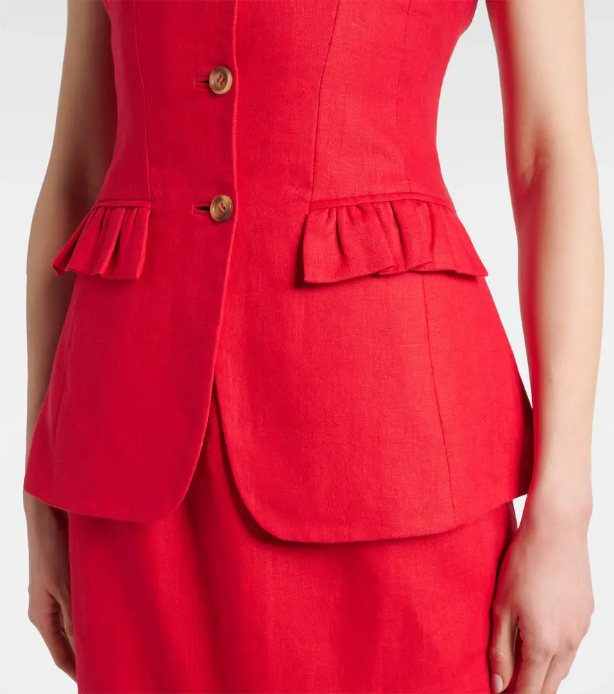Posse Matilda linen vest | Thumbnail 2