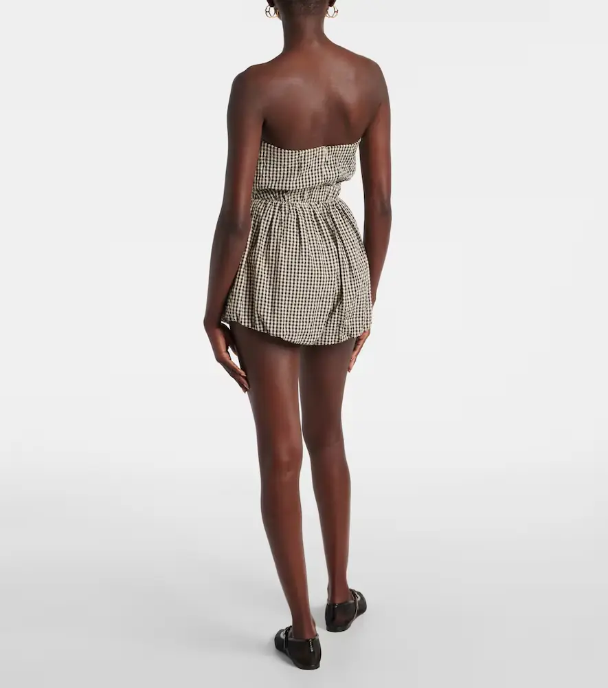 Posse Aurelia gingham cotton shorts | Thumbnail 2 Posse Aurelia gingham cotton shorts | Thumbnail 2