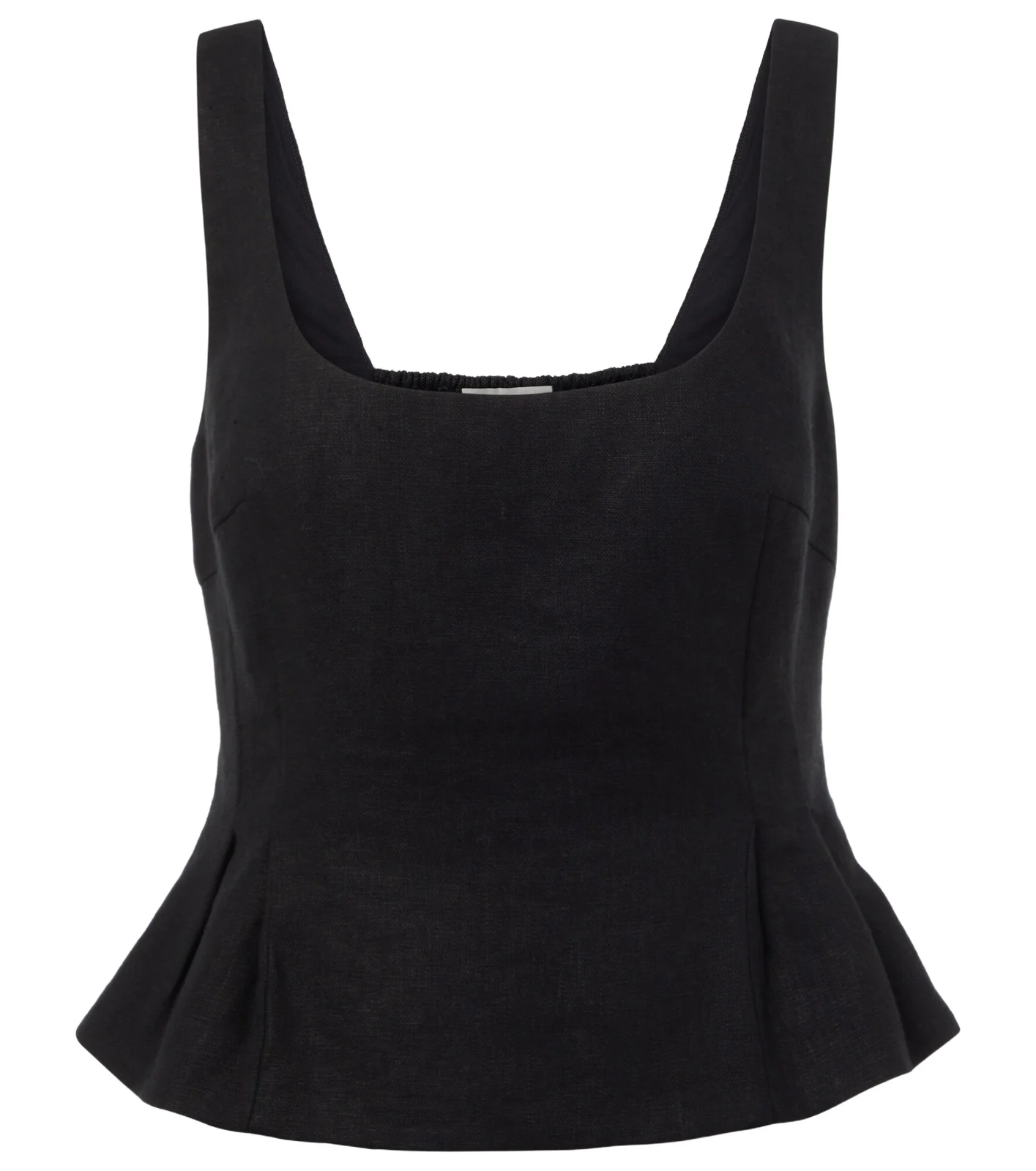 Rosalie peplum linen top