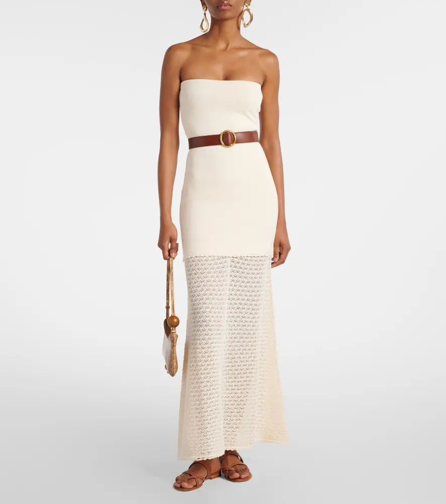 Posse Romy crochet-trimmed maxi dress | Thumbnail 4