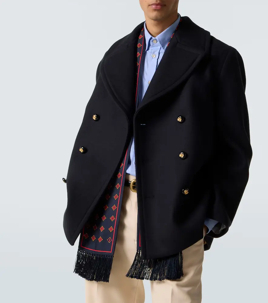 Valentino Garavani Double-breasted virgin wool jacket | Thumbnail 4 Valentino Garavani Double-breasted virgin wool jacket | Thumbnail 4