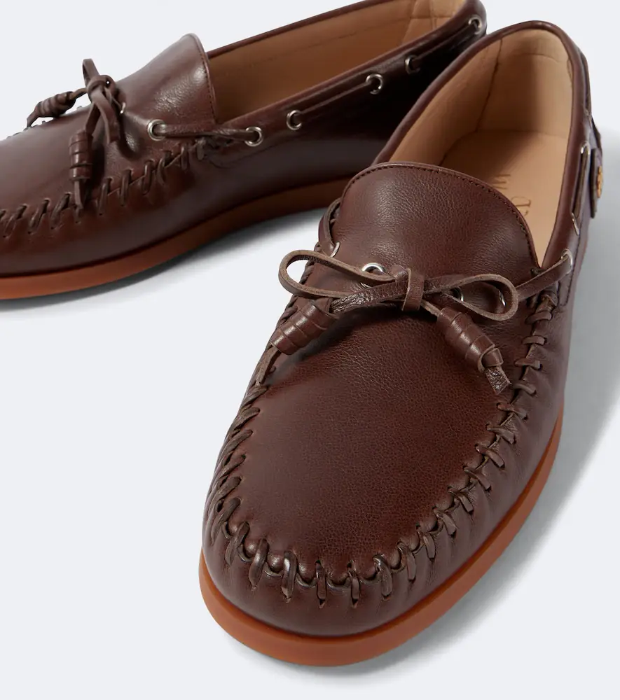 Valentino Garavani Palm Avenue leather boat shoes | Thumbnail 2 Valentino Garavani Palm Avenue leather boat shoes | Thumbnail 2