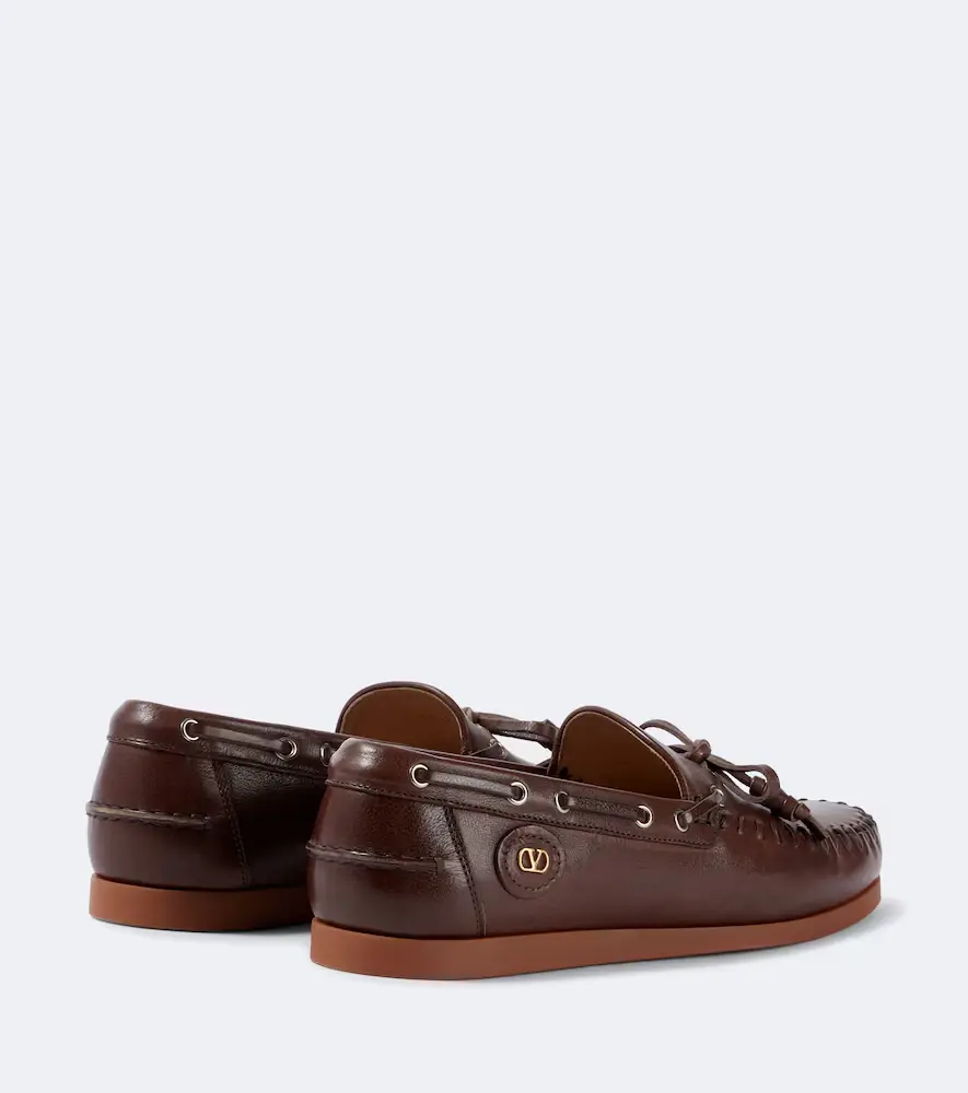 Valentino Garavani Palm Avenue leather boat shoes | Thumbnail 5 Valentino Garavani Palm Avenue leather boat shoes | Thumbnail 5