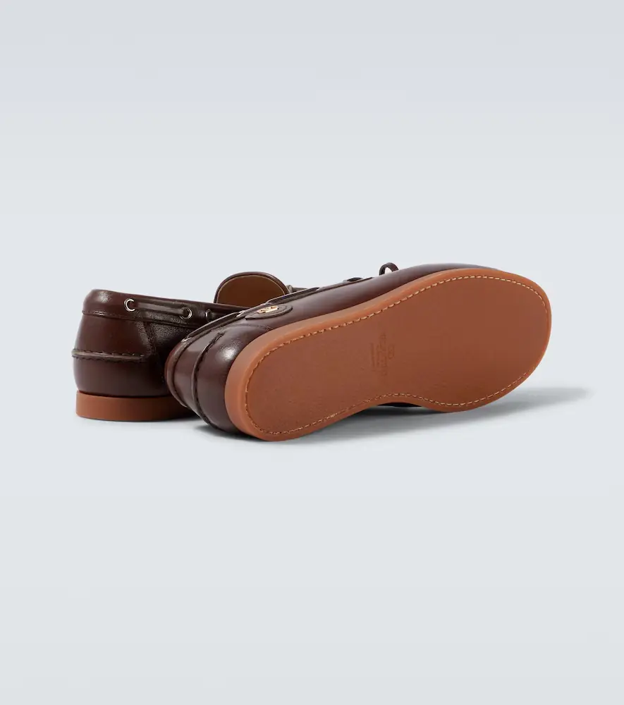 Valentino Garavani Palm Avenue leather boat shoes | Thumbnail 6 Valentino Garavani Palm Avenue leather boat shoes | Thumbnail 6