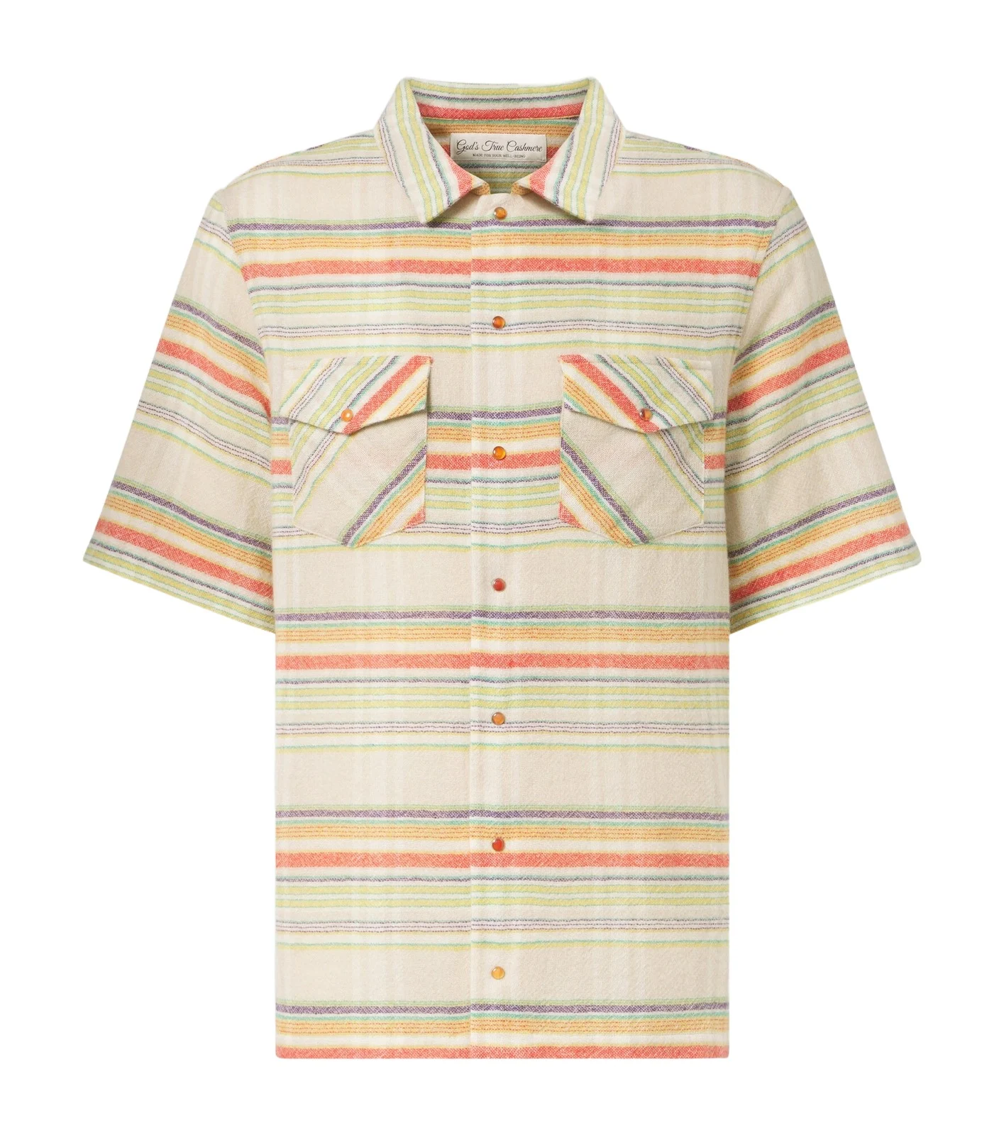 God’s True Cashmere Seaside Gauze striped cashmere shirt