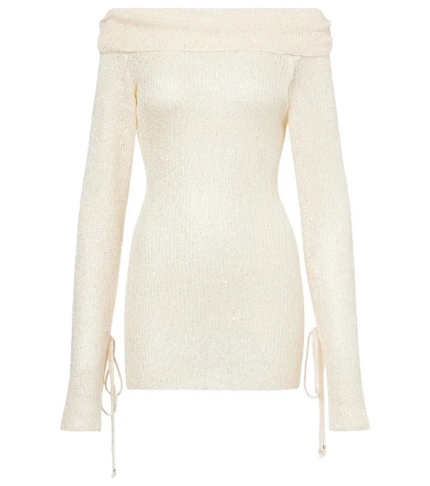 Bananhot Rory sequined knitted minidress