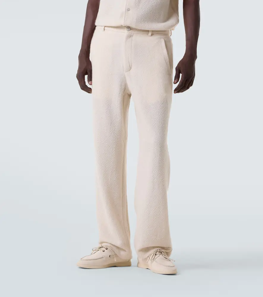 God’s True Cashmere Diamond cashmere straight pants with moonstone | Thumbnail 3
