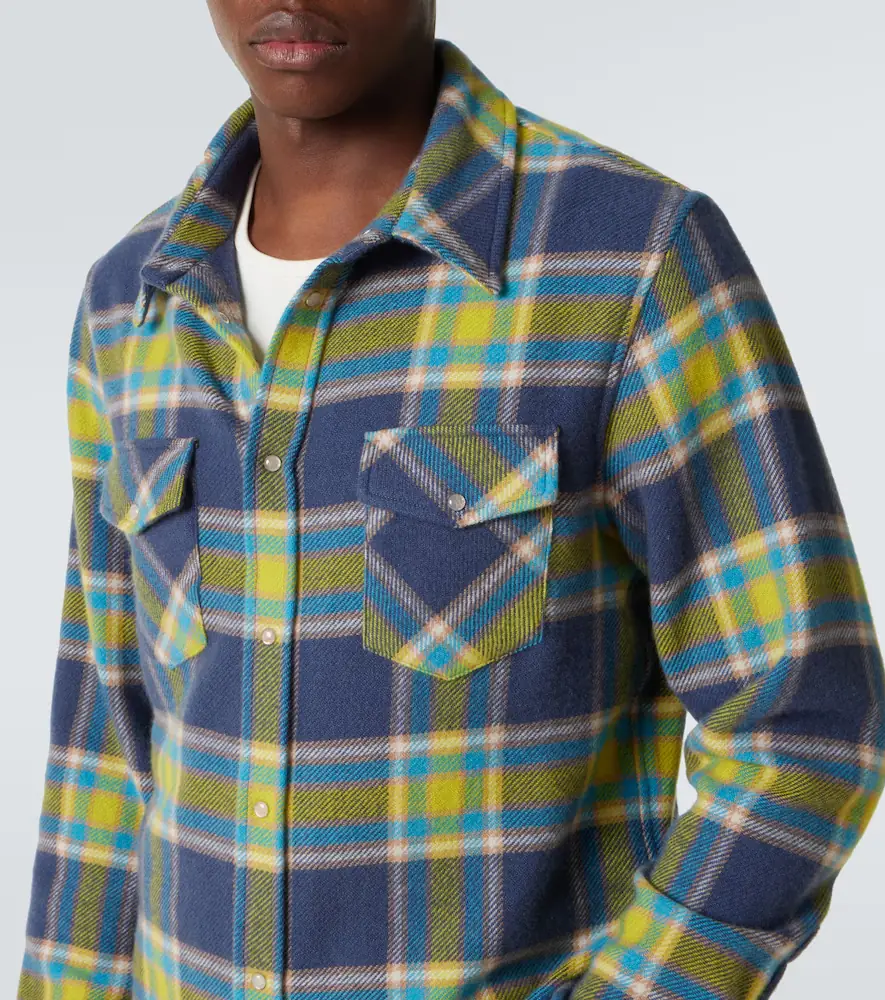 God’s True Cashmere Explorer plaid cashmere shirt with quartz | Thumbnail 2