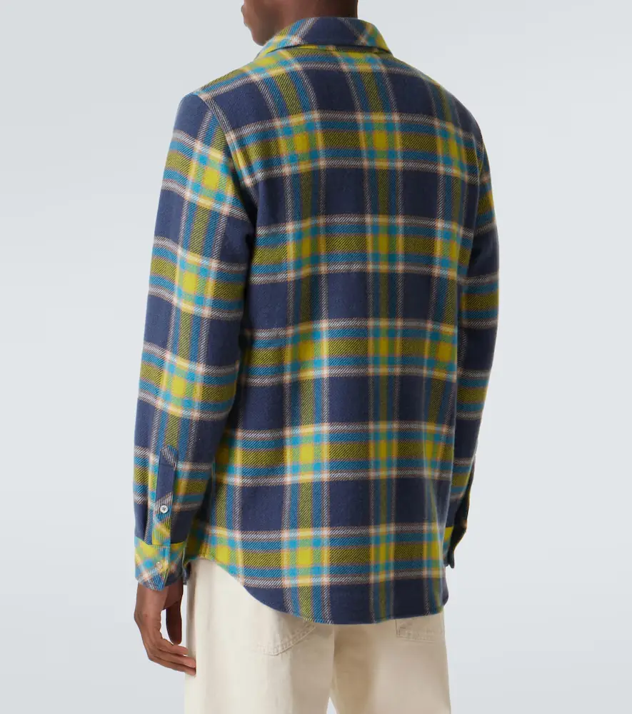 God’s True Cashmere Explorer plaid cashmere shirt with quartz | Thumbnail 3