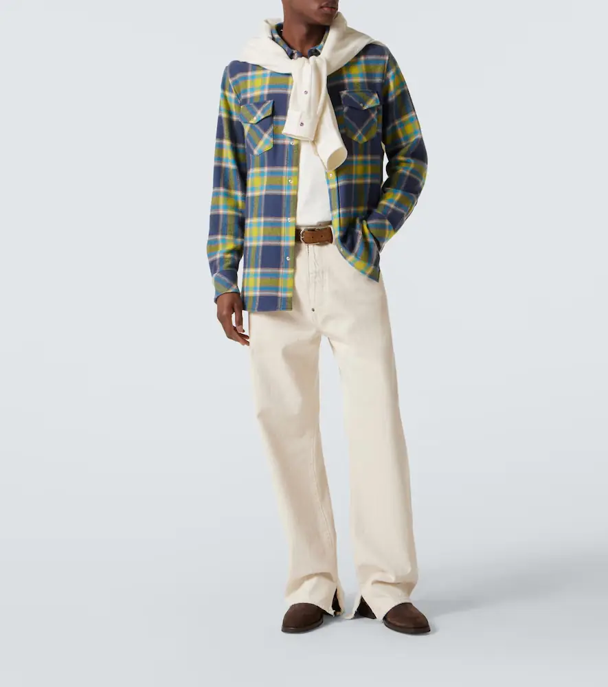 God’s True Cashmere Explorer plaid cashmere shirt with quartz | Thumbnail 4