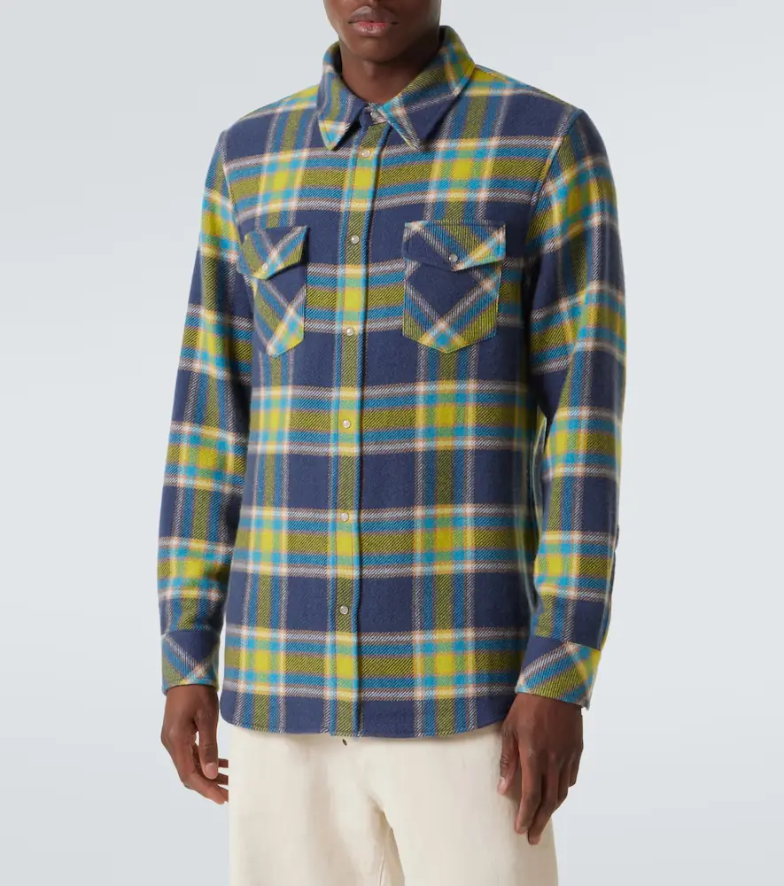 God’s True Cashmere Explorer plaid cashmere shirt with quartz | Thumbnail 5