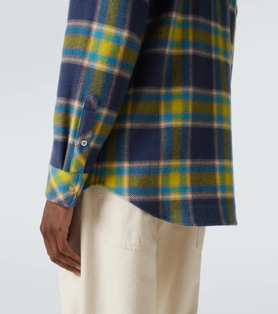 God’s True Cashmere Explorer plaid cashmere shirt with quartz | Thumbnail 6