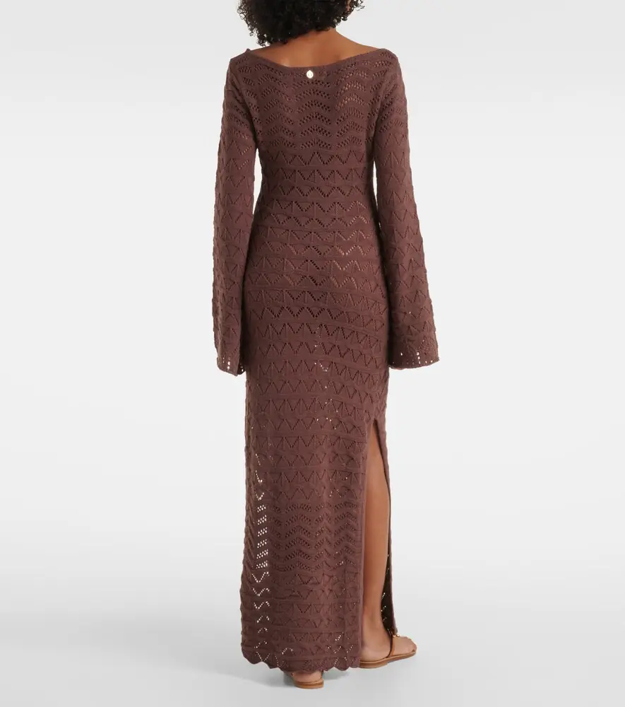 Bananhot Rey crochet cotton-blend maxi dress | Thumbnail 4