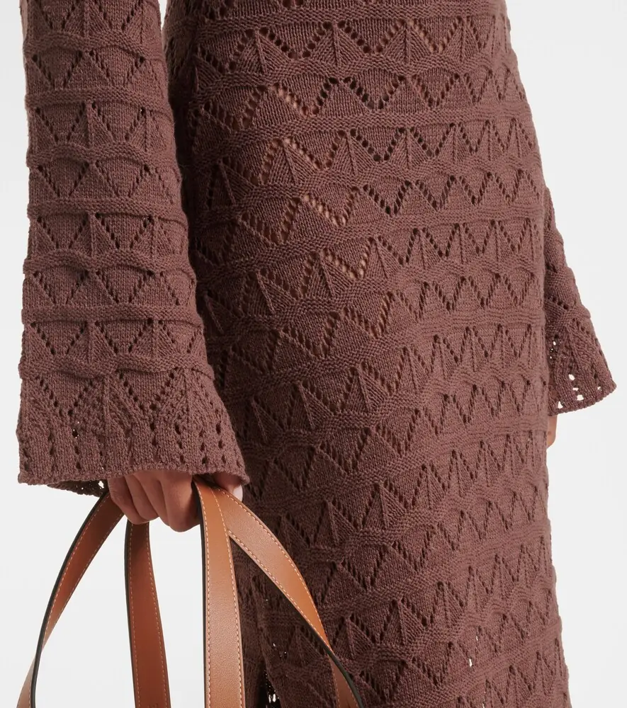 Bananhot Rey crochet cotton-blend maxi dress | Thumbnail 5