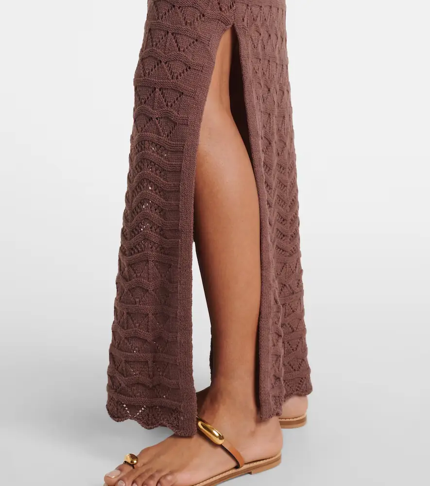 Bananhot Rey crochet cotton-blend maxi dress | Thumbnail 6