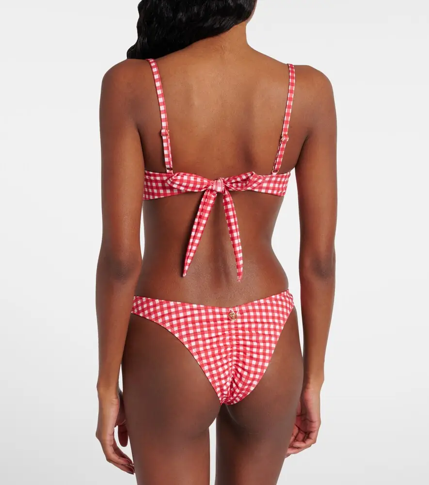 Bananhot Lenny gingham bikini top | Thumbnail 2