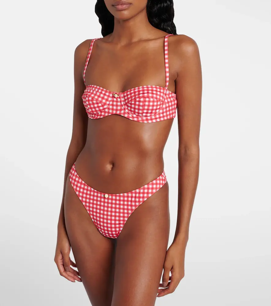Bananhot Lenny gingham bikini top | Thumbnail 3