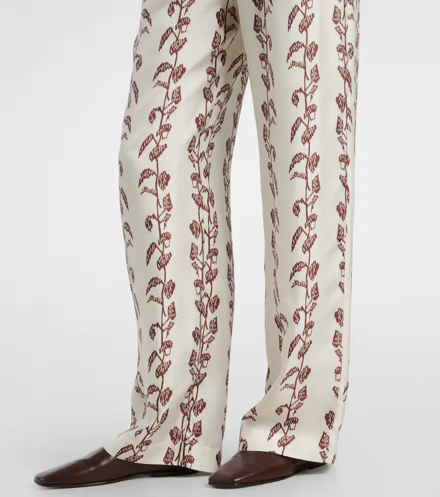 ASCENO Aurelia silk twill wide-leg pants | Thumbnail 3 ASCENO Aurelia silk twill wide-leg pants | Thumbnail 3