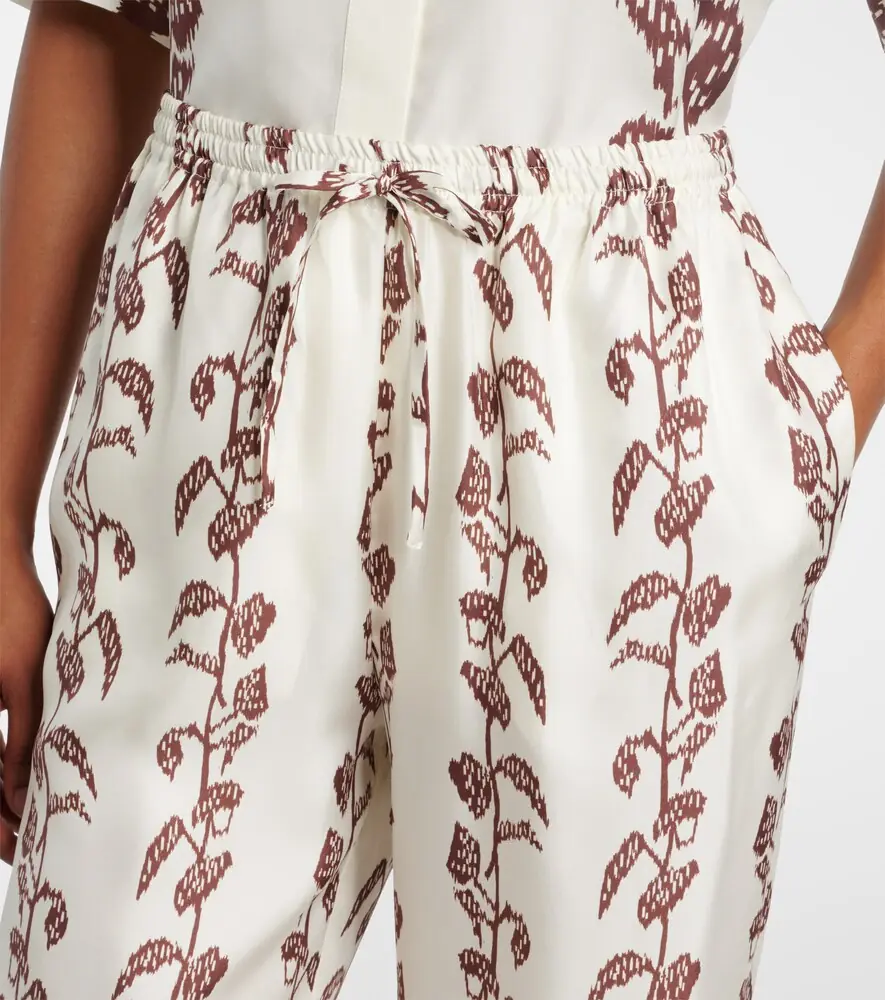 ASCENO Aurelia silk twill wide-leg pants | Thumbnail 5 ASCENO Aurelia silk twill wide-leg pants | Thumbnail 5